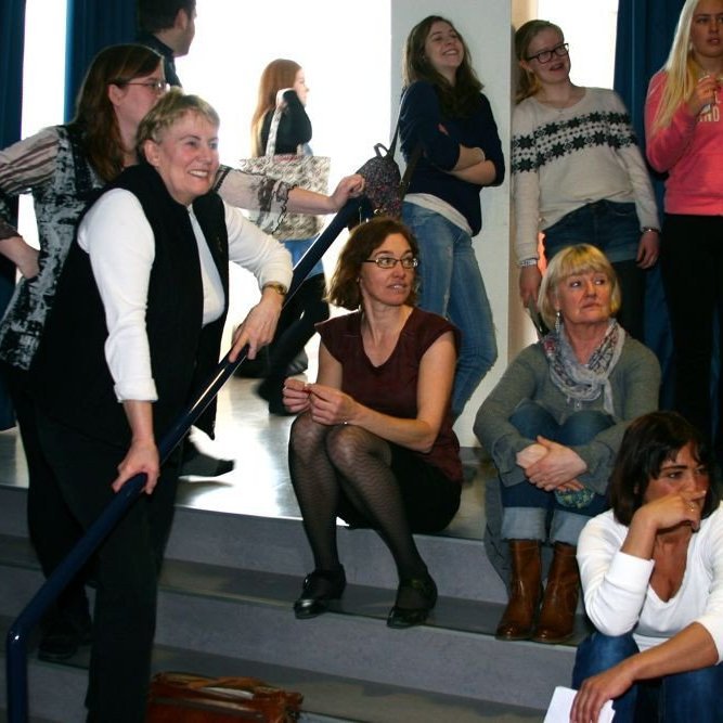 Hennarar fylgjast með sprengisýningu