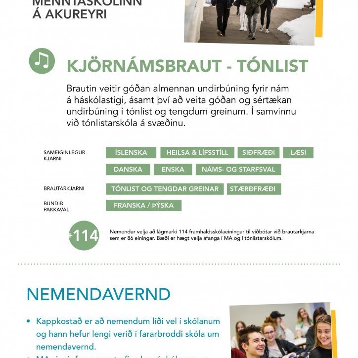 Kjörnámsbraut Tónlist