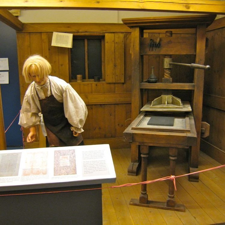 Prentsmiðjan, við svona aðstæður varð Guðbrandsbiblía til.