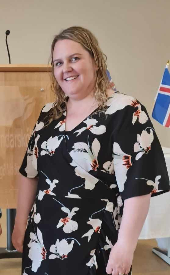 Kristín B. Jensdóttir dönskukennari