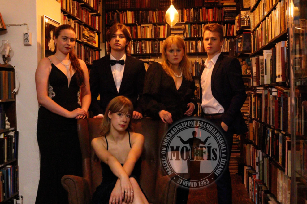 Stjórn Málfundafélags MA 2021-2022. Mynd: huginnma.is