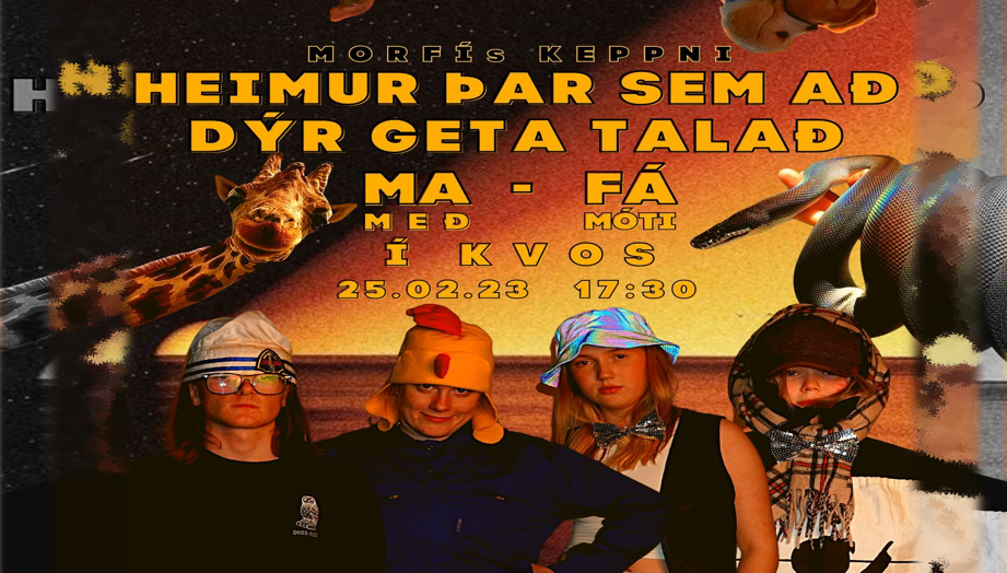 Lið MA er komið í undanúrslit í MORFÍs 2023