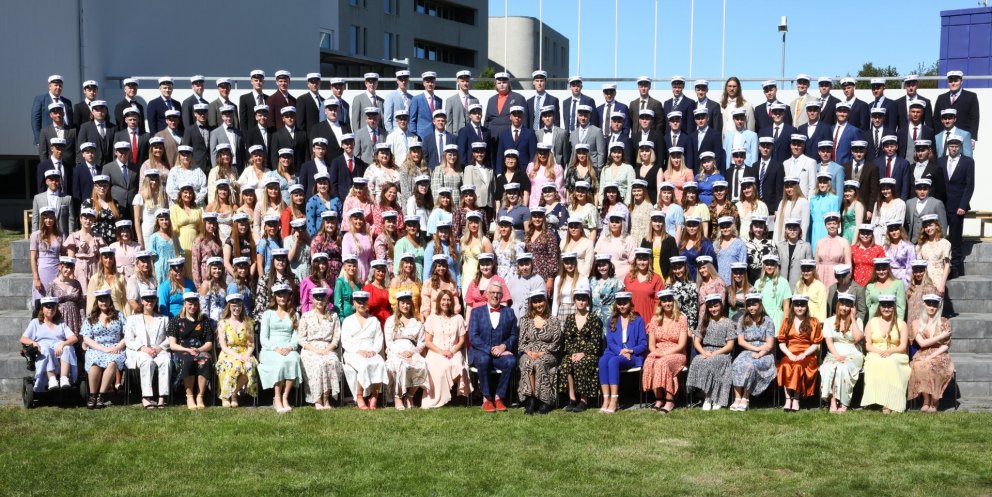 Nýstúdentar MA 17. júní 2020. Mynd: Páll A. Pálsson