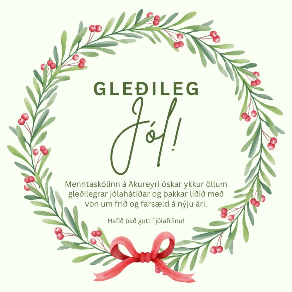 Lok haustannar, prófsýningar, upphaf vorannar og gleðileg jól!