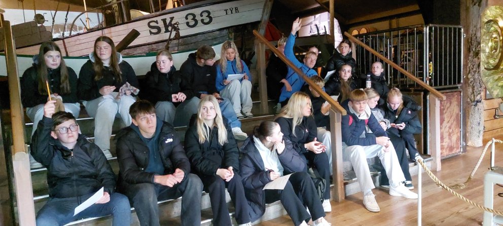 Nemendur á Síldarminjasafninu