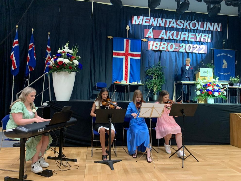 Hugrún Lilja Pétursdóttir, Sigrún Reem Abed, Jóhanna Rún Snæbjörnsdóttir og Katrín Jónsdóttir sáu um…