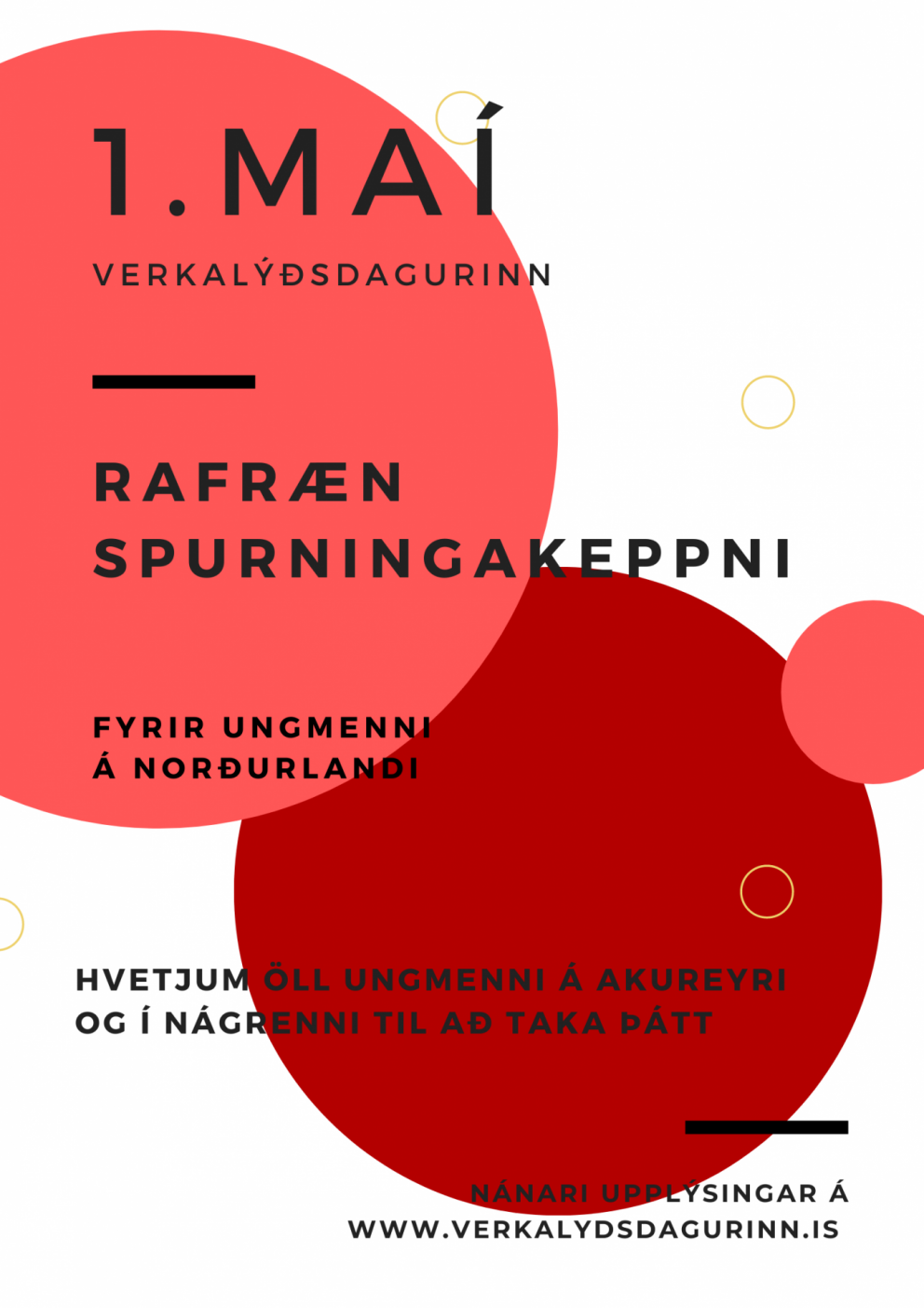 Rafræn spurningakeppni fyrir ungmenni á aldrinum 16-25 ára