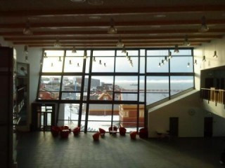 Úr nýbyggingu Menntaskólans í Nuuk