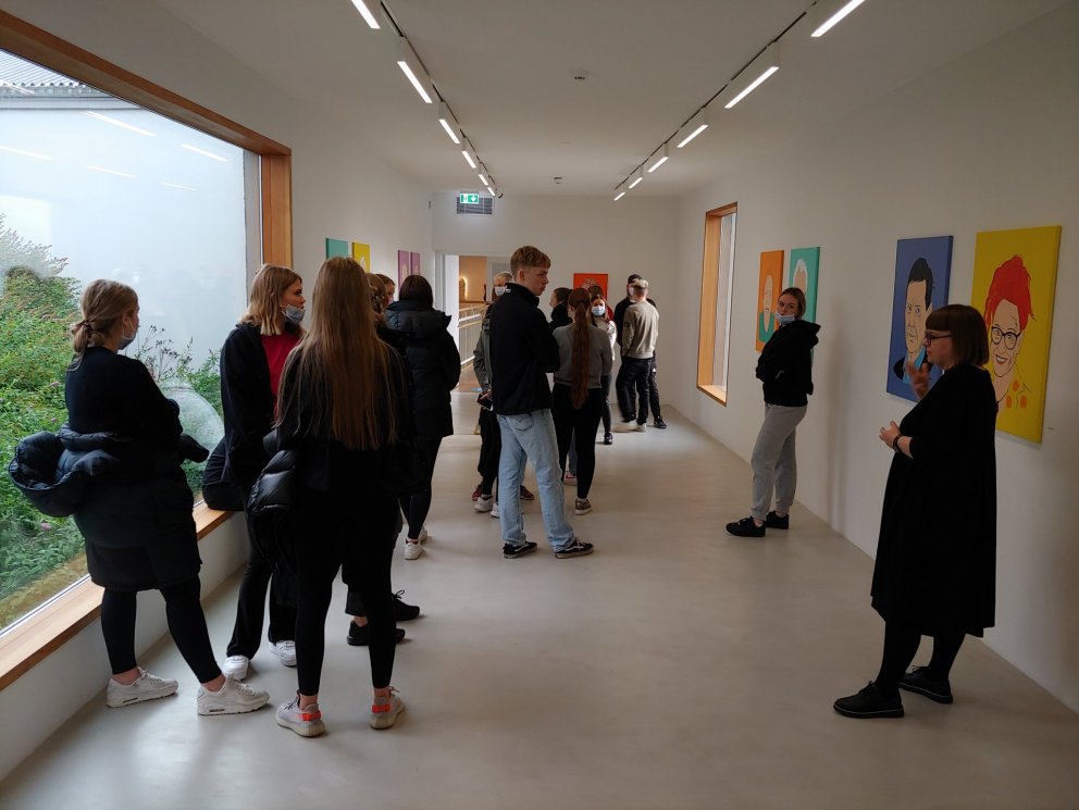 Nemendur fengu leiðsögn um Listasafnið á Akureyri