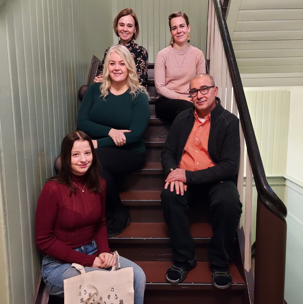 Sigrún María ásamt enskukennurum