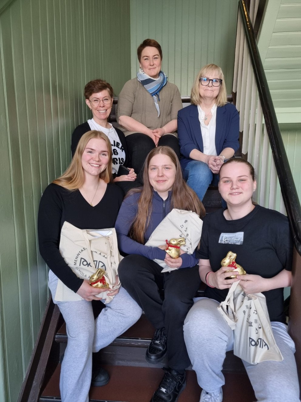 Verðlaunahafar MA í þýskuþraut 2024 ásamt þýskukennurum