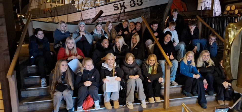 Nemendur á Síldarminjasafninu