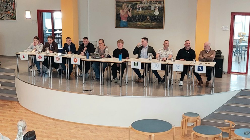 Frambjóðendur og fundarstjórar í Kvosinni