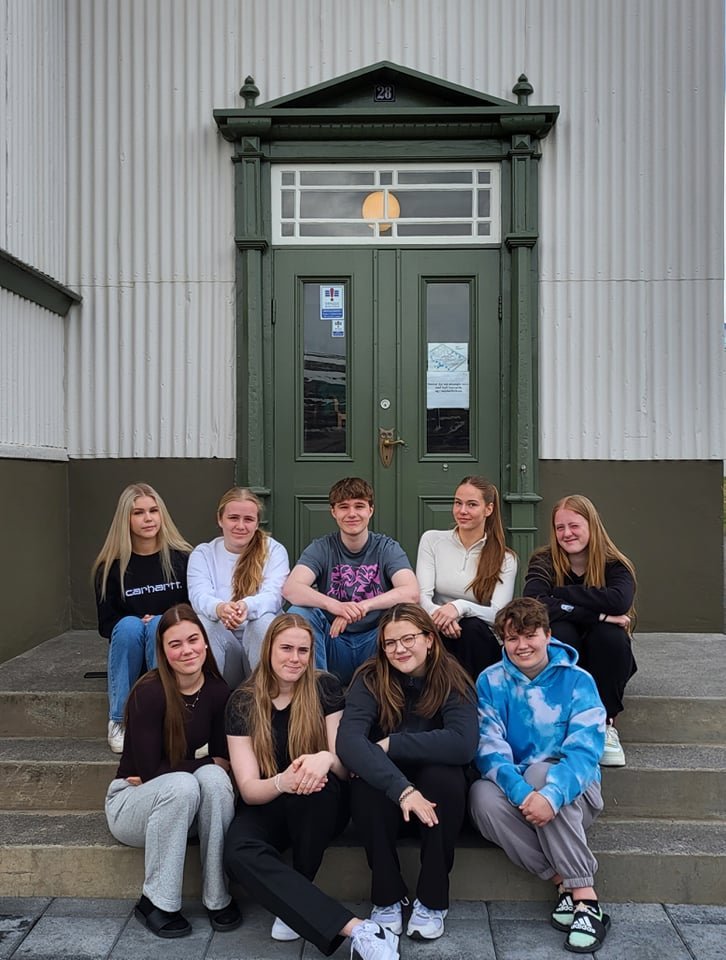 Nemendur á hraðlínu í MA 2021-2022 (vantar einn á myndina)