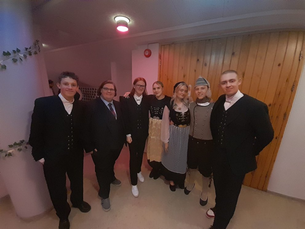 Hrefna, Þorsteinn og Þröstur ásamt félögum sínum