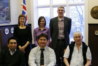 Á fundi með menntamálaráðherra grænlensku heimstjórnarinnar