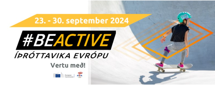 Hvatt er til hreyfingar í Íþróttaviku Evrópu.