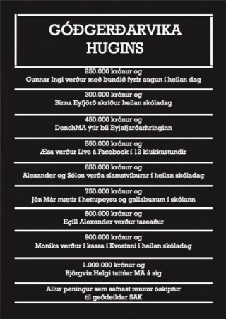 Góðgerðavika, söfnun fyrir geðdeild