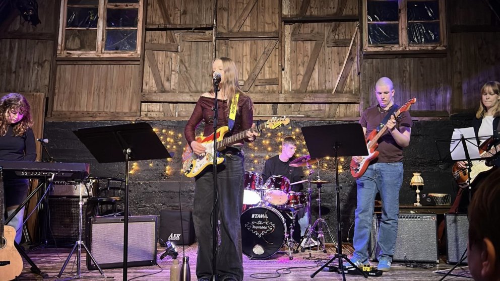 Sigrún María og hljómsveitin Cohortis. Mynd: Þórhildur Örvarsdóttir