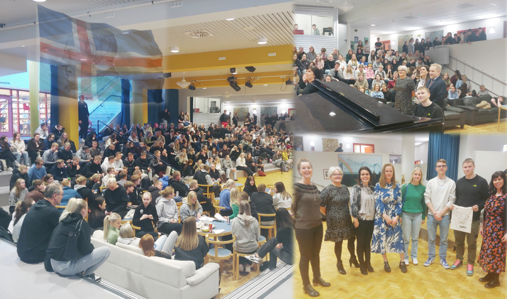 Líf og fjör á degi íslenskrar tungu í MA