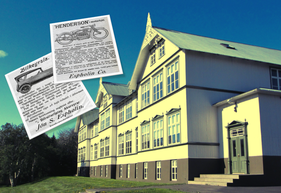 Synir Sigtryggs og Guðnýjar seldu mótorhjól af Henderson-gerð, bíla, báta og stór skip