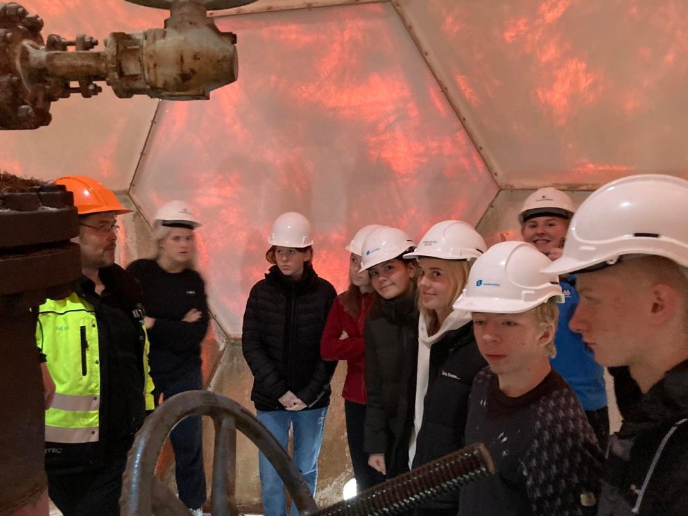 Nemendur í Kröfluvirkjun