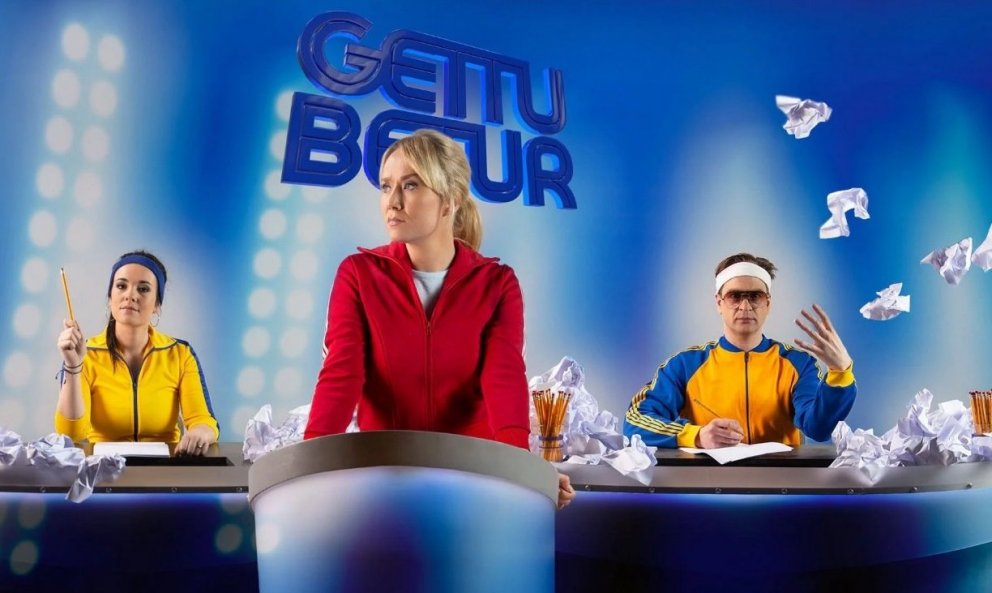 Sjónvarpsúrslitin í Gettu betur eru hafin. Myndin er fengin af heimasíðu RÚV.