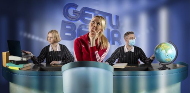 MA mætir Menntaskóla í tónlist í fyrstu umferð spurningakeppni framhaldsskólanna. Mynd: Skjáskot RÚV