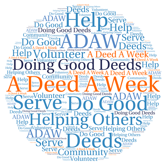 Góðgerðarvika í MA dagana 25.-29. mars. Mynd fengin af fésbókarsíðu samtakanna A Deed A Week