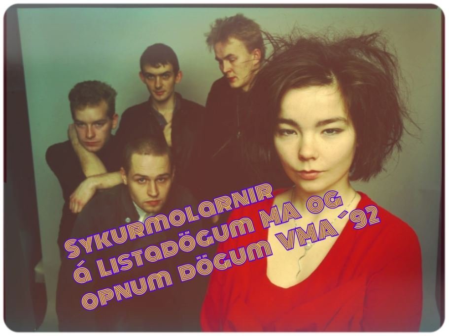 Sykurmolarnir spiluðu á eftirminnilegum tónleikum sem nemendur MA og VMA stóðu fyrir vorið 1992