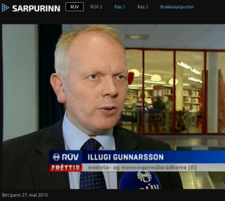 Illugi í MA í tíufréttum RÚV á fundardegi