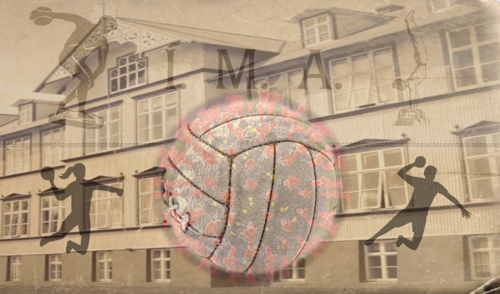 Áhugi nemenda í MA á handknattleik var mikill um 1950