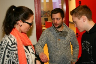 Að loknum fyrirlestri Kristjáns