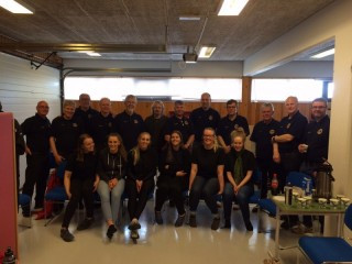 Hluti MA-hópsins ásamt Hængsmönnum