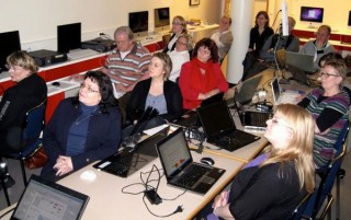 Kennarar læra á Moodle