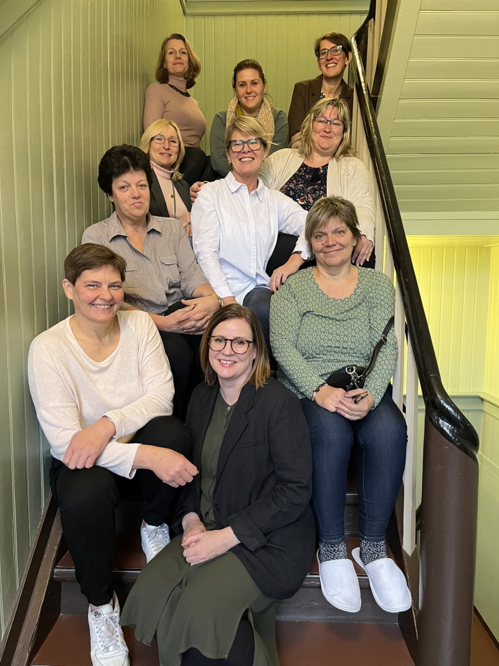 Á myndinni eru þátttakendurnir í verkefninu, 5 frá MA og 5 frá Búdapest