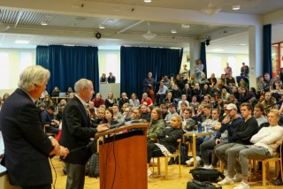 Fundur um kosningarnar í Bandaríkjunum