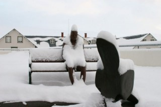 Á Skólatorgi í dag