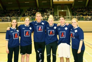 Jón Jónsson og félagar úr stjórn ÍMA