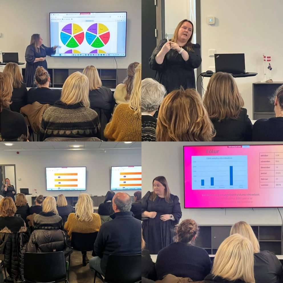 Kristín kynnir vefinn á menntabúðum