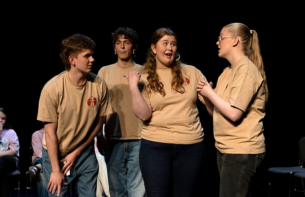 Frá vinstri: Elvar, Birkir, Ágústa og Brynja. Mynd: Fésbókarsíða Unglistar.