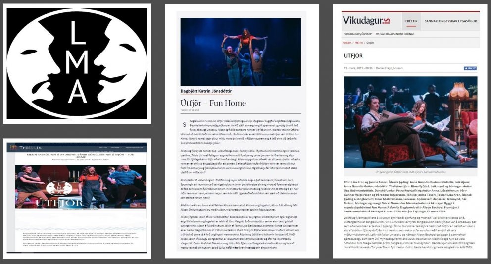 Útfjör, sýning LMA, fær góða dóma hjá gagnrýnendum