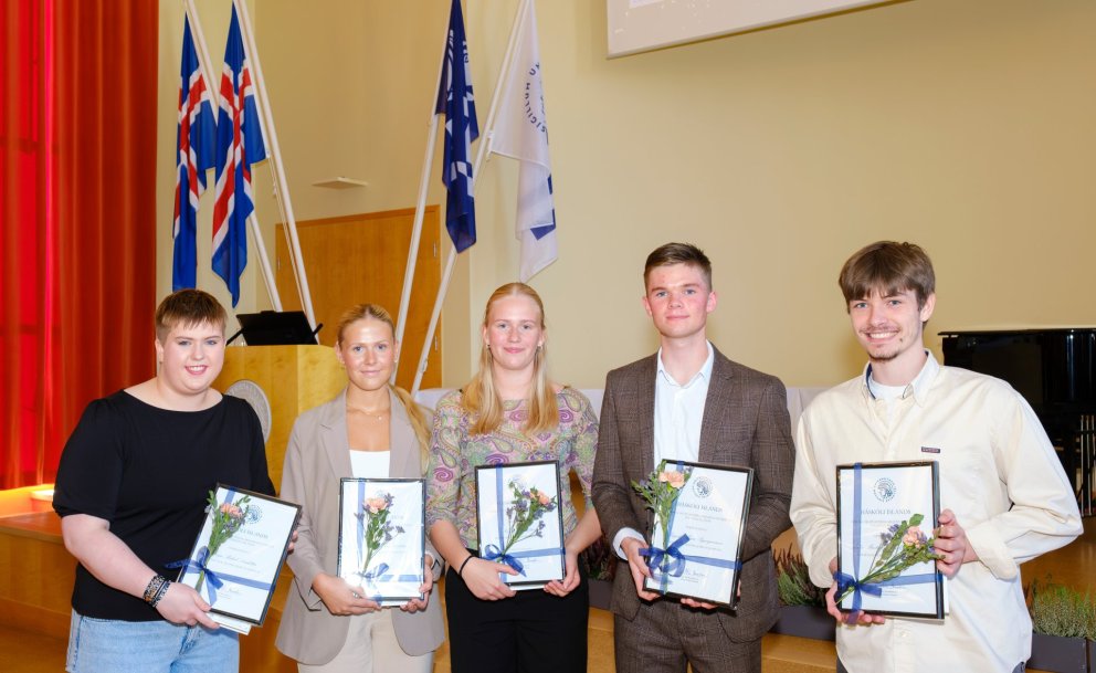 Inga Rakel, María Björk, Helga,  Magnús Máni og Óðinn (f.h. Malínar Mörtu)