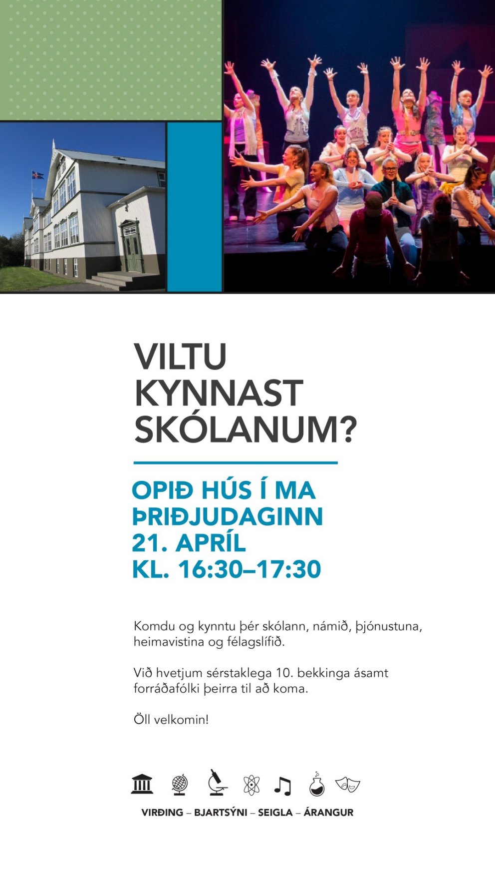 Opið hús í MA þriðjudaginn 21. apríl