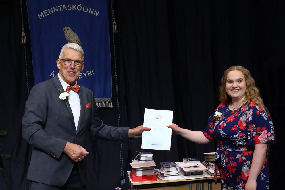 Margrét Unnur er semidúx Menntaskólans á Akureyri 2021