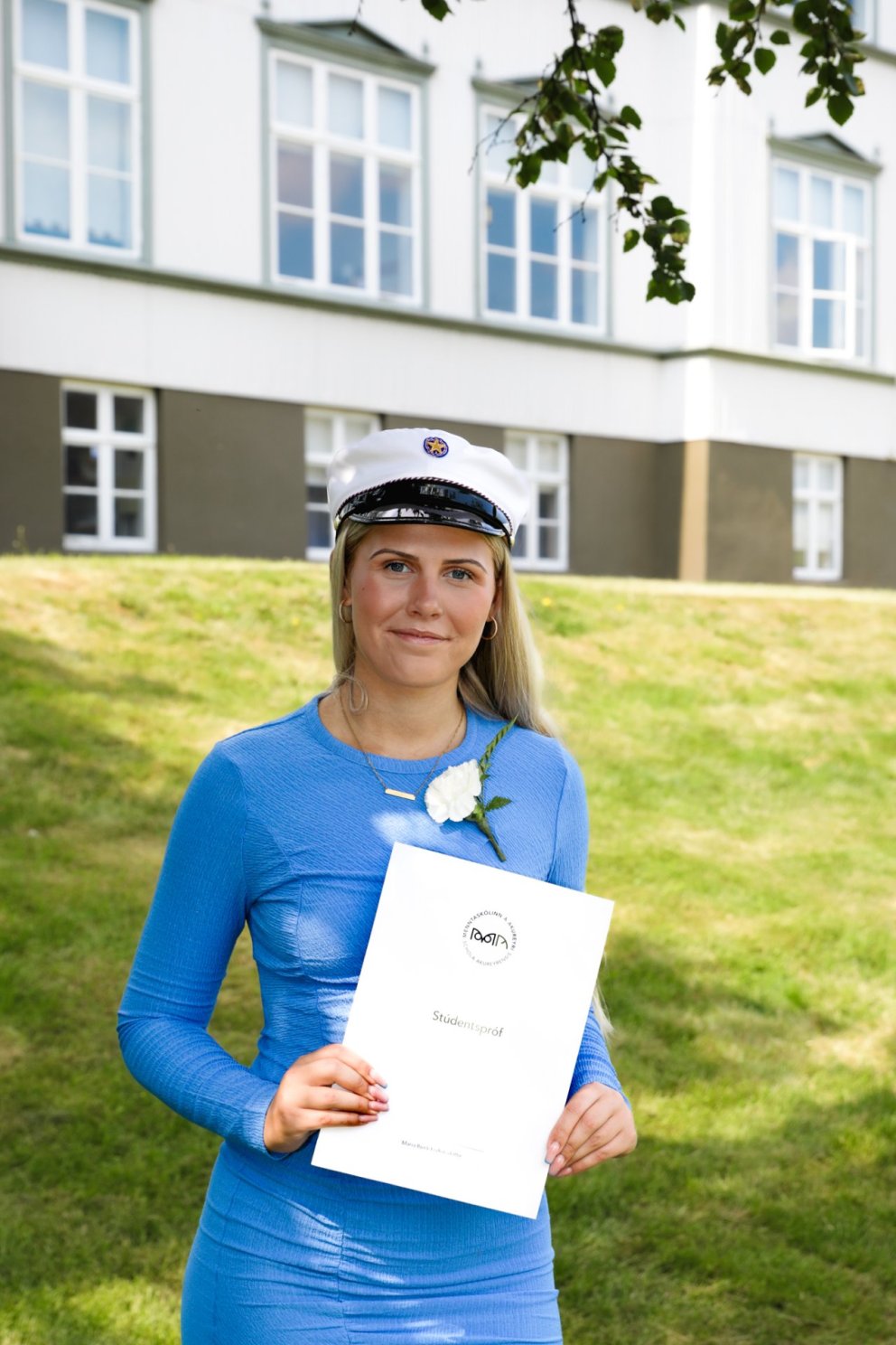 María Björk Friðriksdóttir dúx skólans. Mynd: Linda Ólafsdóttir