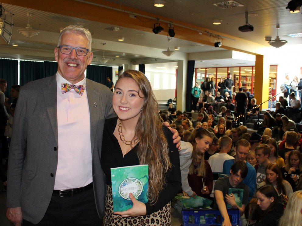 Jón Már Héðinsson skólameistari og Ásthildur Ómarsdóttir ritstýra