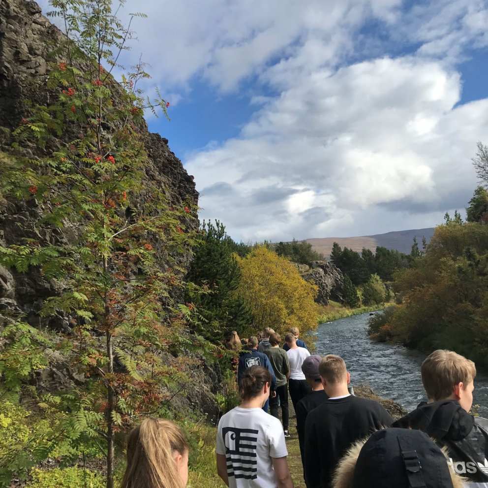 Nemendur við Glerá