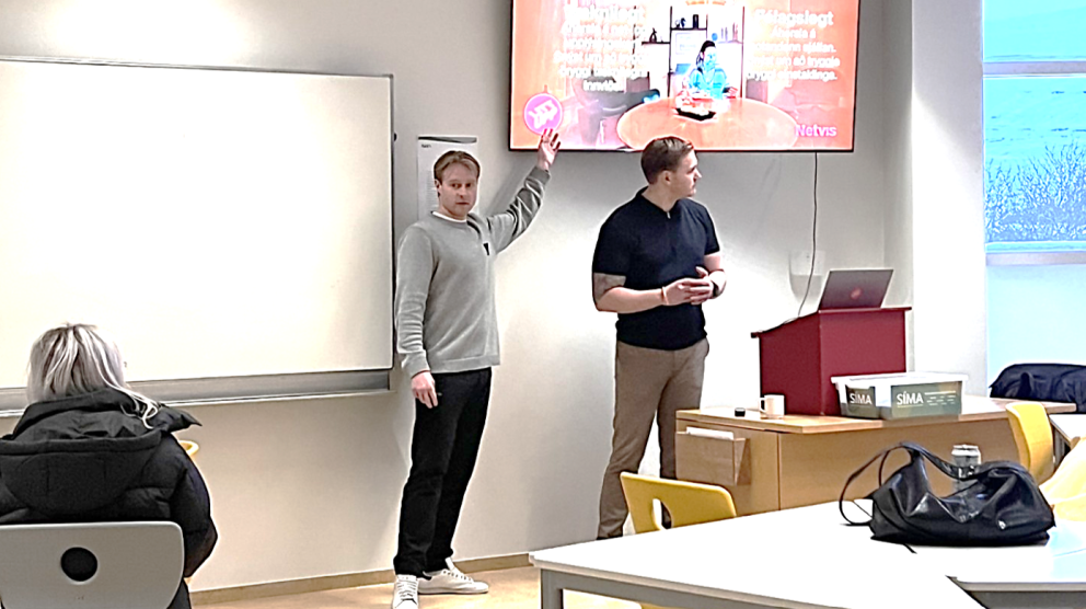 Haukur Brynjarsson (tv) og Skúli Bragi Geirdal (th). Mynd: Arnrún Halla Arnórsdóttir