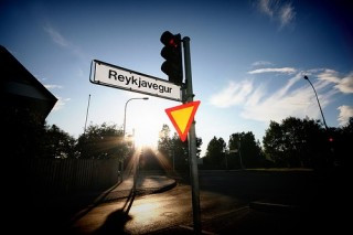 Mynd af ljósmyndasýningu Örlygs Hnefils.